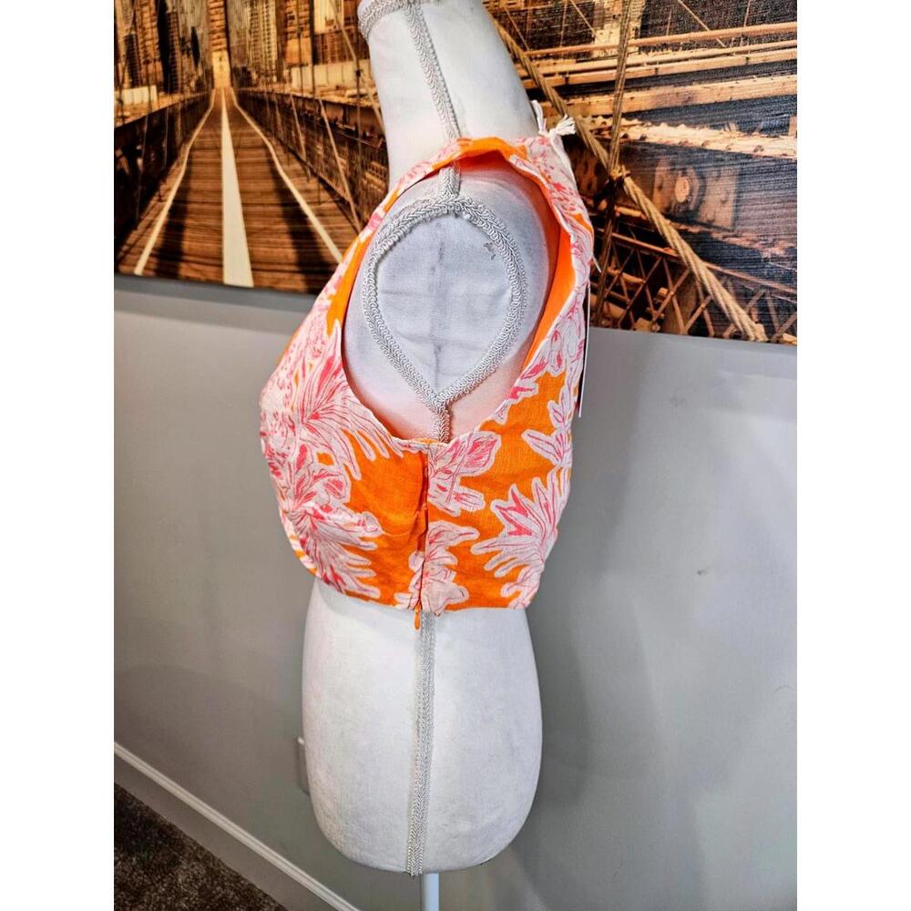 Nwt C&C California Vibrant Floral Twist Top - Picture 2 of 6